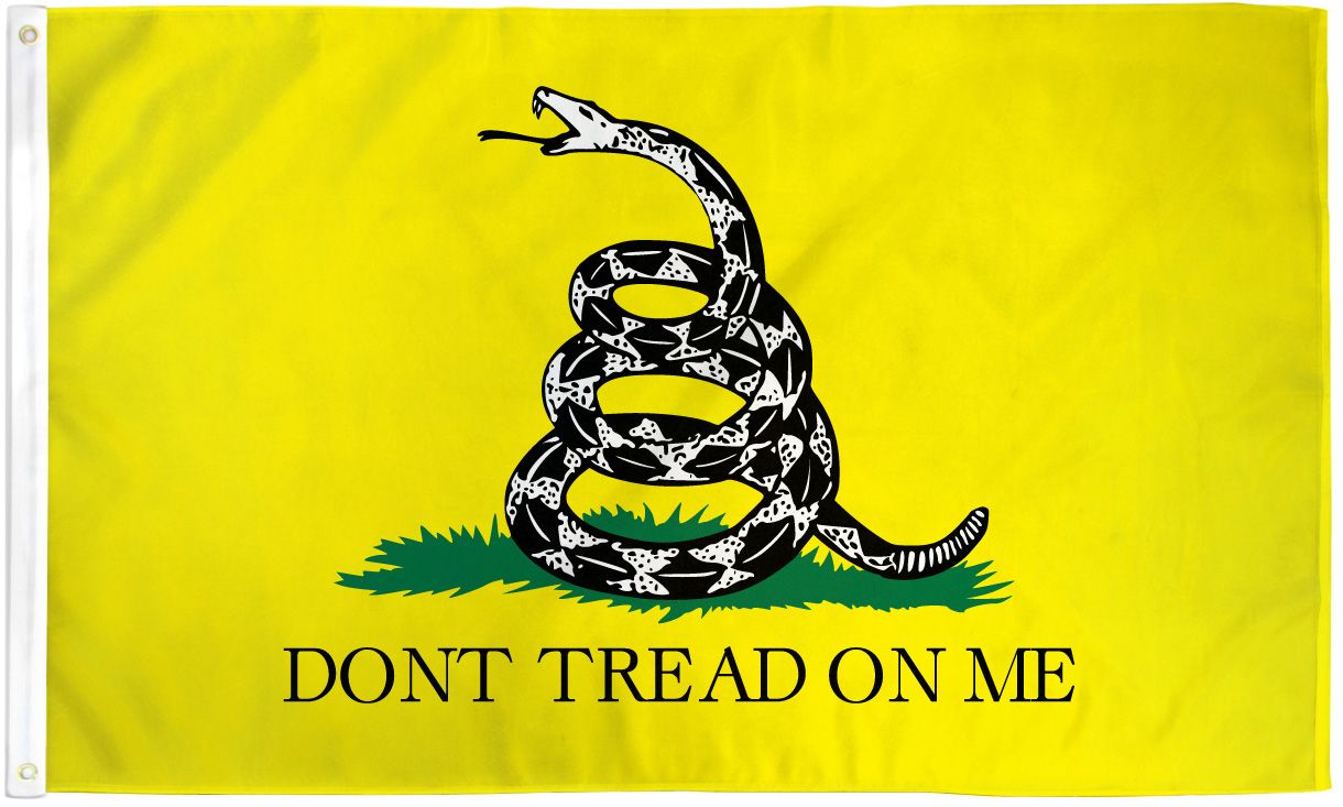 Don't Tread On Me Gadsden (Yellow) UltraBreeze 3x5ft Poly Flag - Flags Importer