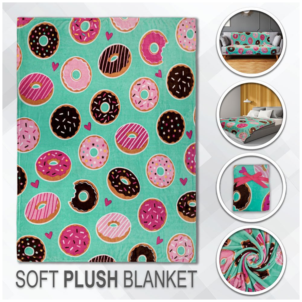 Donut Daydreams Soft Plush 50x60in Blanket - Flags Importer