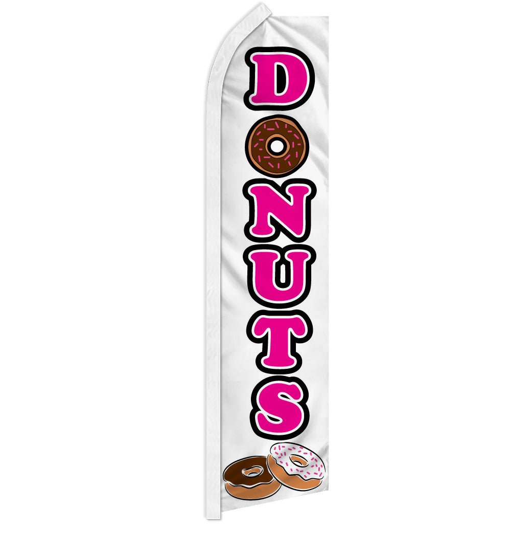 Donuts (White) Super Flag - Flags Importer