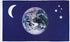 Earth Moon and Stars Flag 3x5ft Poly - Flags Importer