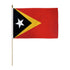 East Timor (Timor - Leste) 12x18in Stick Flag - Flags Importer