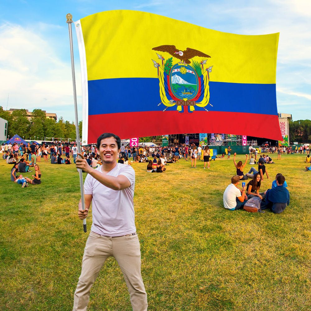 Ecuador Flag 3x5ft Poly - Flags Importer