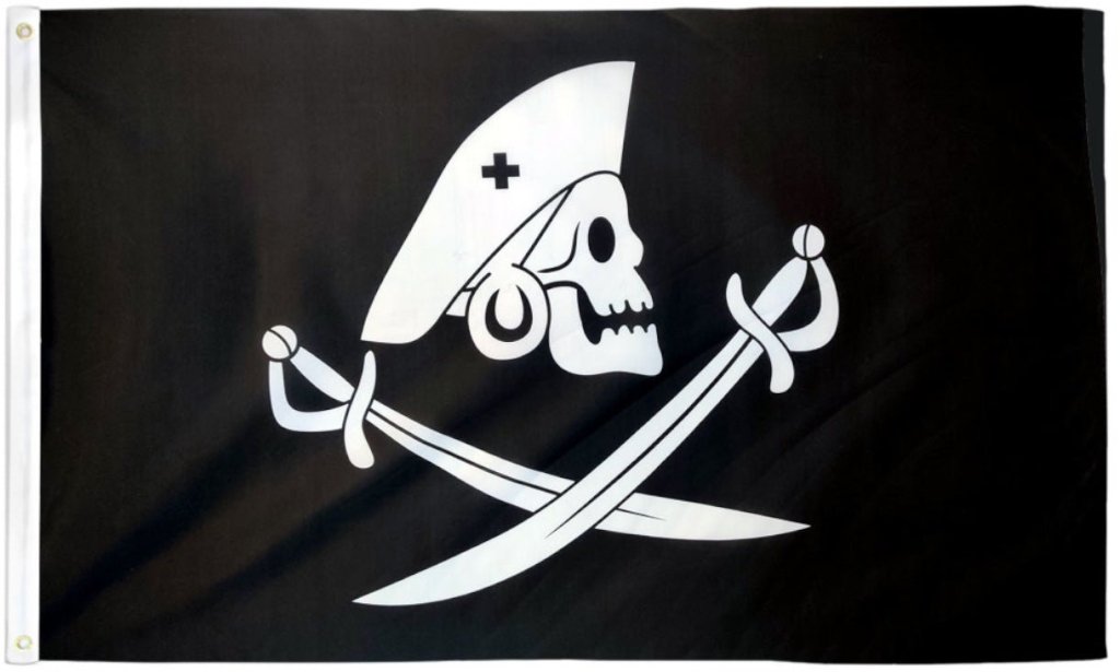 Edward England Pirate Flag 3x5ft Poly - Flags Importer