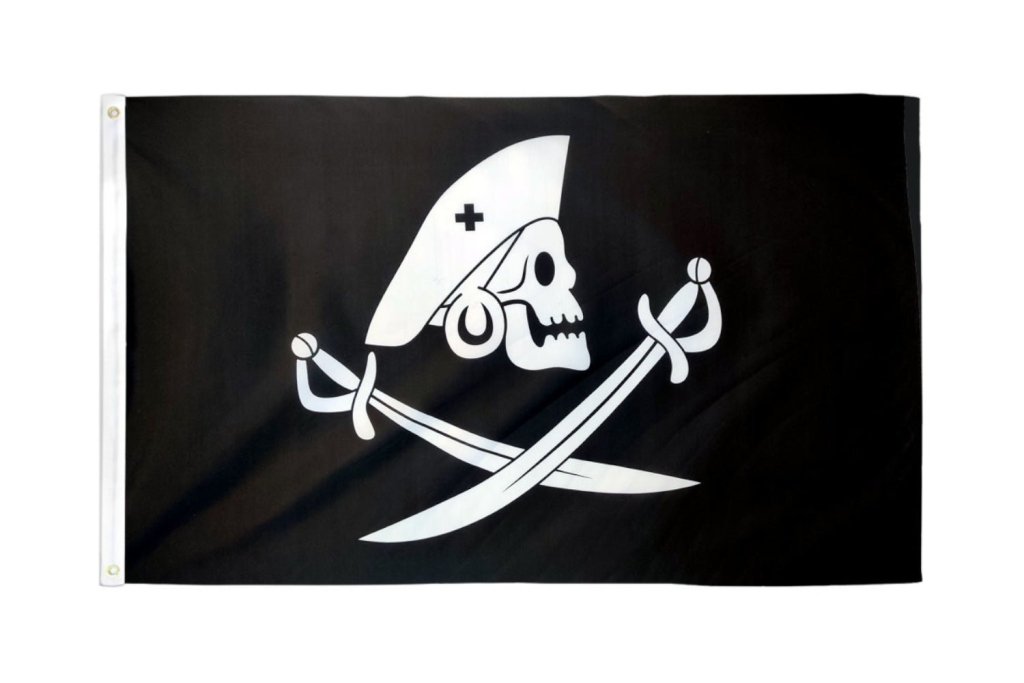 Edward England Pirate Flag 3x5ft Poly - Flags Importer