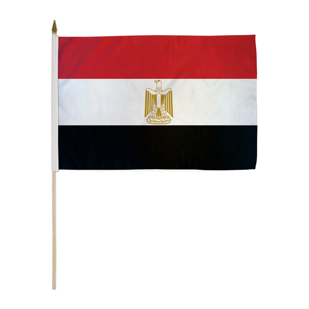 Egypt 12x18in Stick Flag - Flags Importer