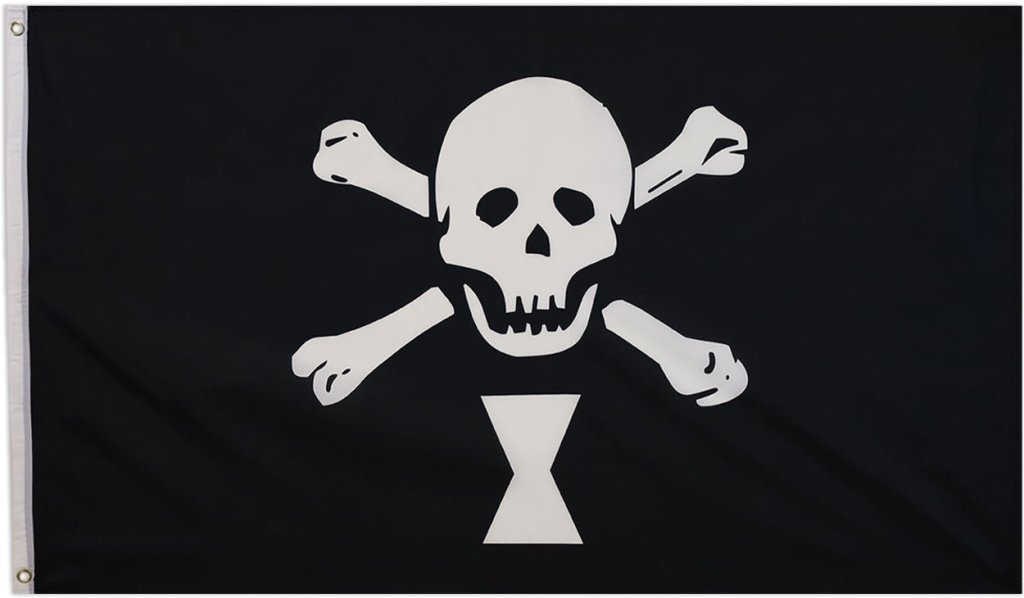 Emanuel Wynne Pirate Flag 3x5ft Poly - Flags Importer