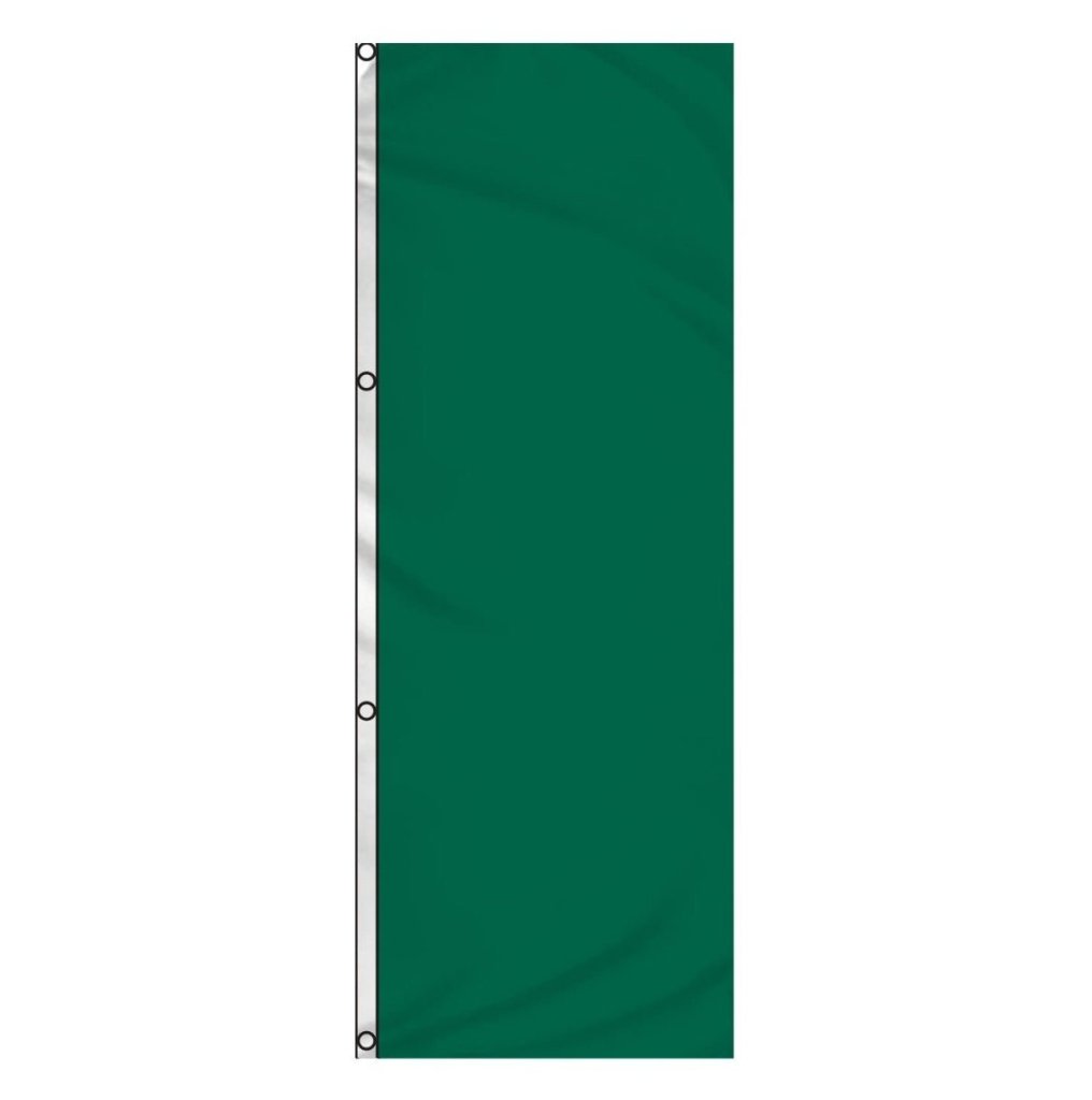 Emerald Green Solid Color 3x8ft DuraFlag Banner - Flags Importer