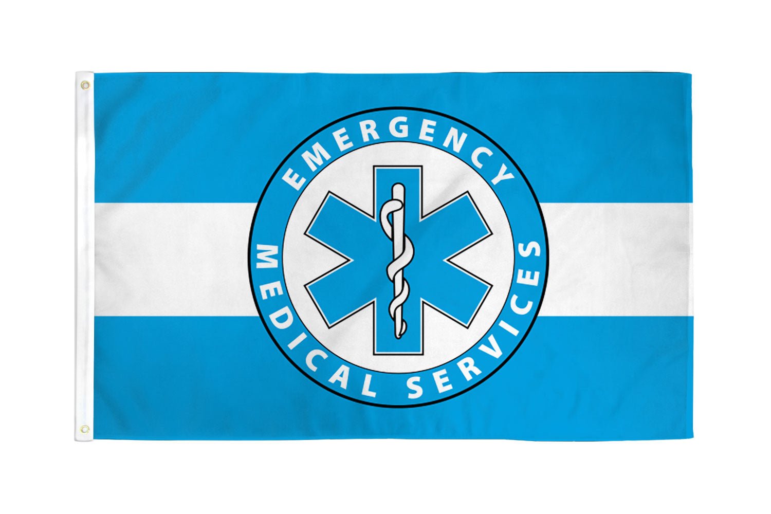 EMS (White Line) Flag 3x5ft Poly - Flags Importer