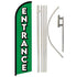 Entrance (Green) Windless Banner Flag & Pole Kit - Flags Importer