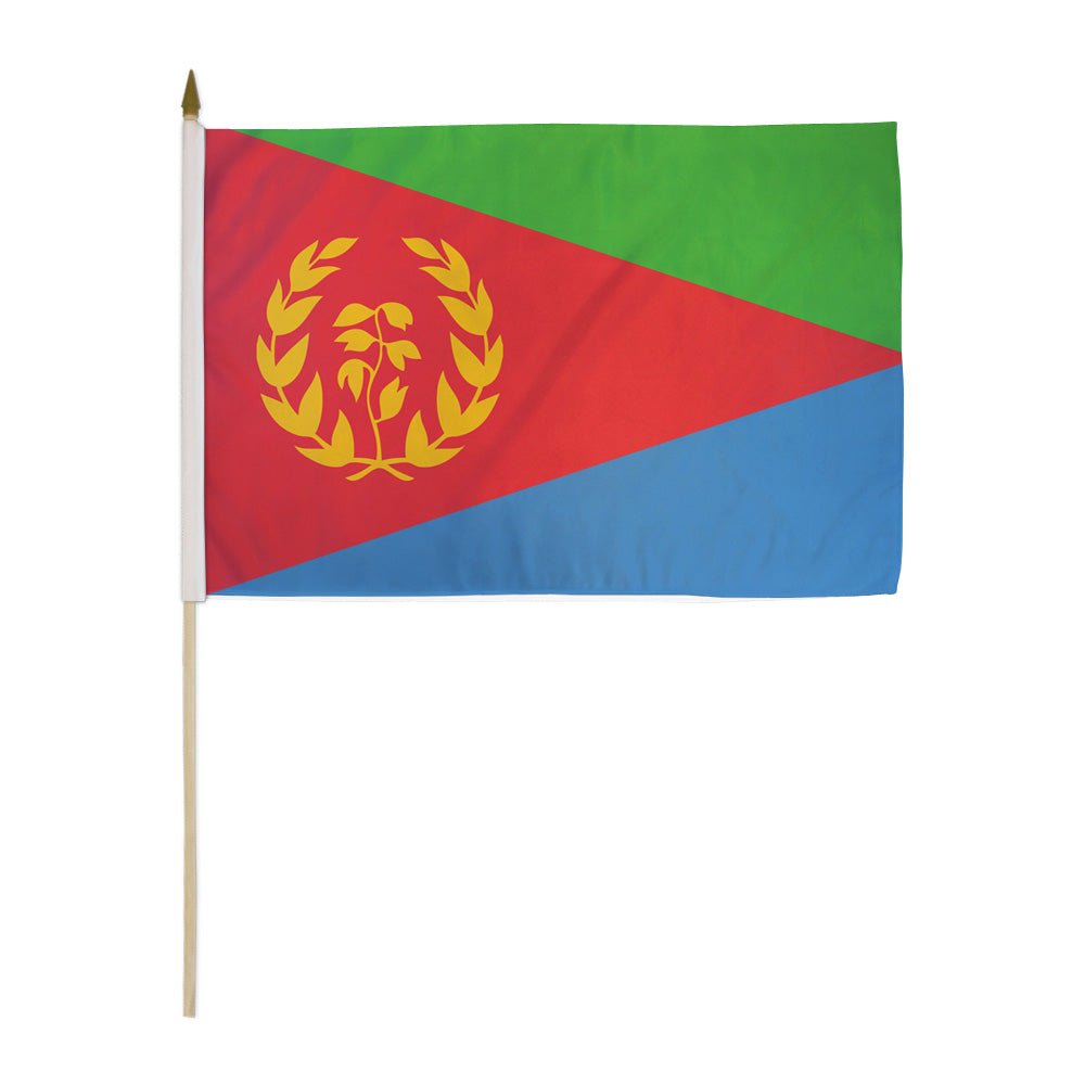 Eritrea 12x18in Stick Flag - Flags Importer