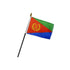 Eritrea 4x6in Stick Flag - Flags Importer