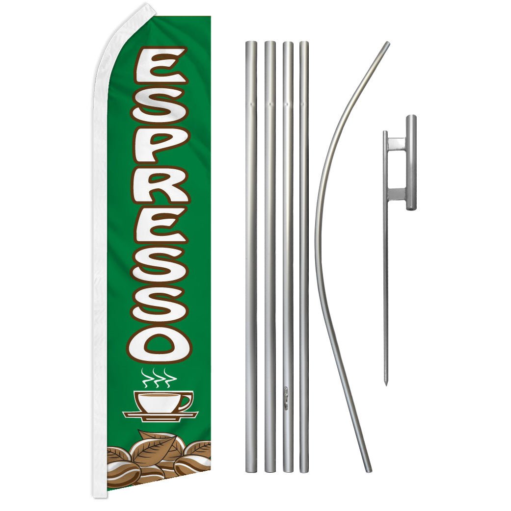 Espresso Super Flag & Pole Kit - Flags Importer