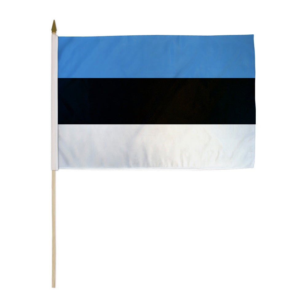 Estonia 12x18in Stick Flag - Flags Importer