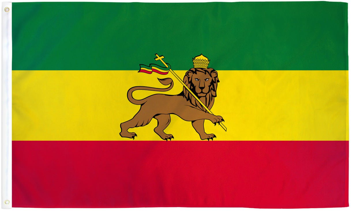 Ethiopia (Lion) Flag 2x3ft Poly - Flags Importer