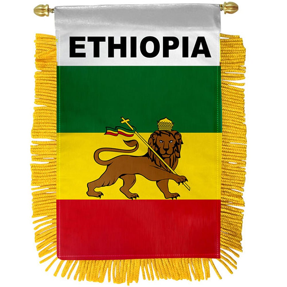 Ethiopia (Lion) Mini Banner - Flags Importer