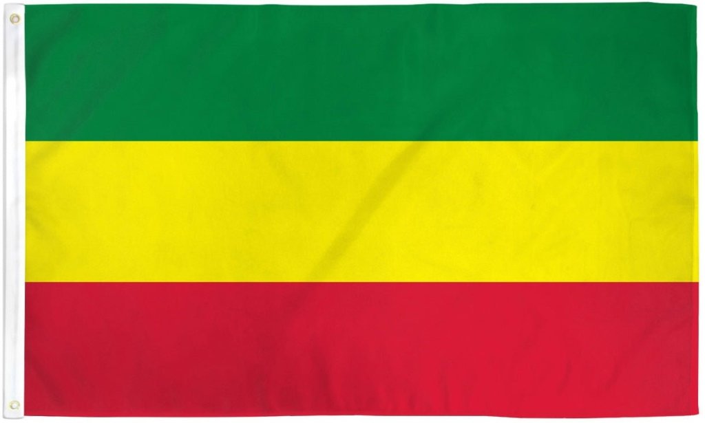 Ethiopia (Plain) Flag 2x3ft Poly - Flags Importer