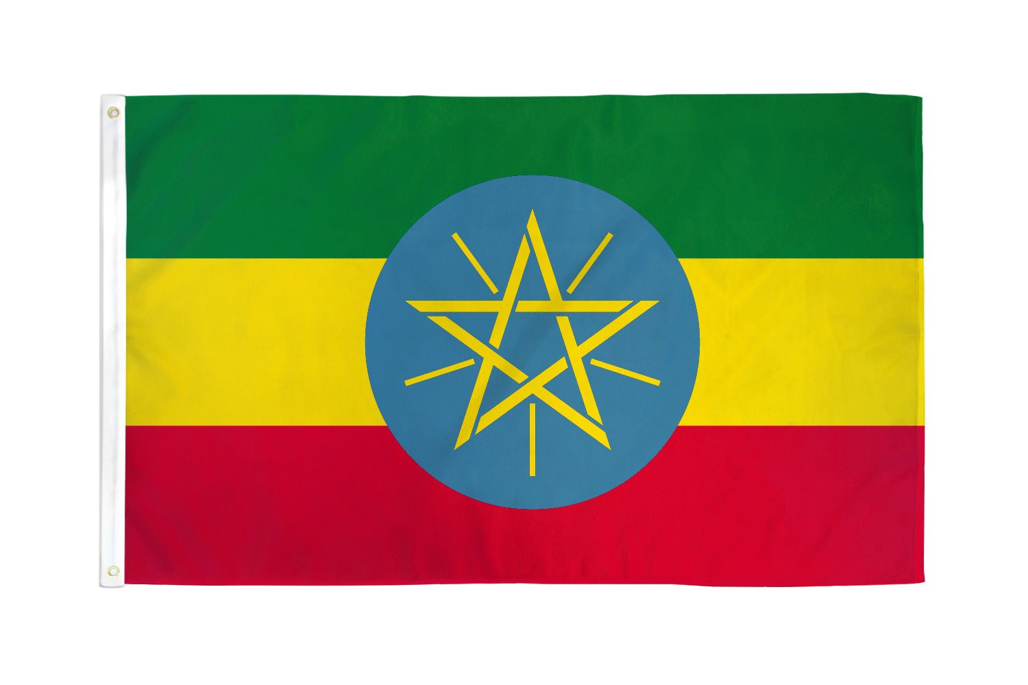 Ethiopia (Star) Flag 2x3ft Poly - Flags Importer