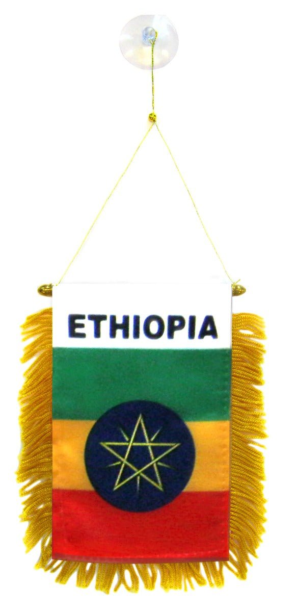 Ethiopia (Star) Mini Banner - Flags Importer