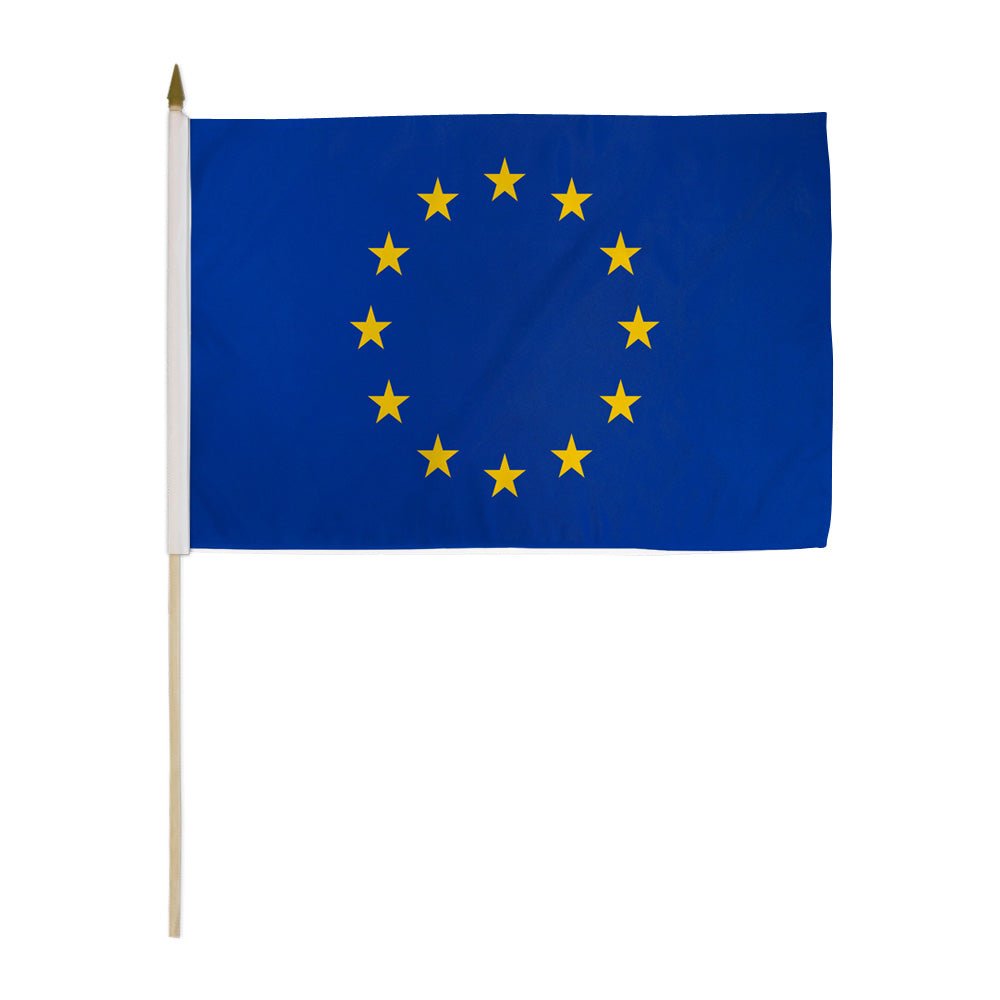 European Union 12x18in Stick Flag - Flags Importer