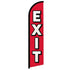 Exit (Red) Windless Banner Flag - Flags Importer