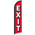 Exit (Red) Windless Banner Flag - Flags Importer