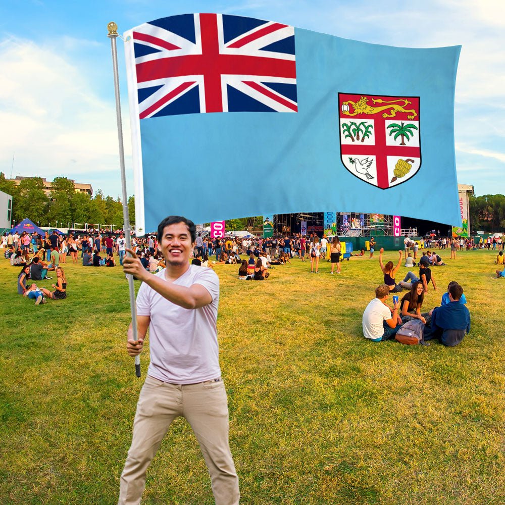 Fiji Flag 3x5ft Poly - Flags Importer