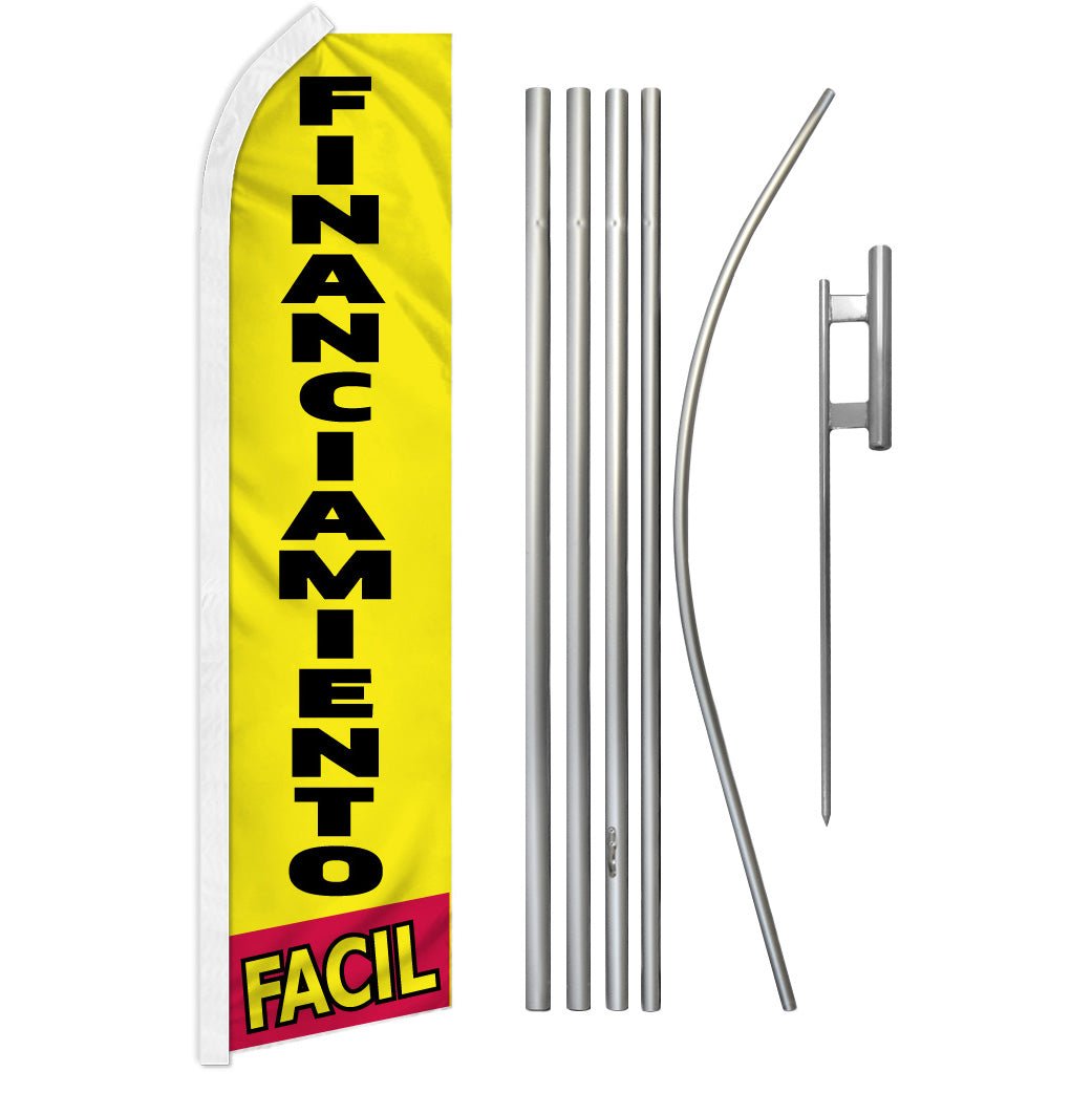 Financiamiento Facil Super Flag & Pole Kit - Flags Importer