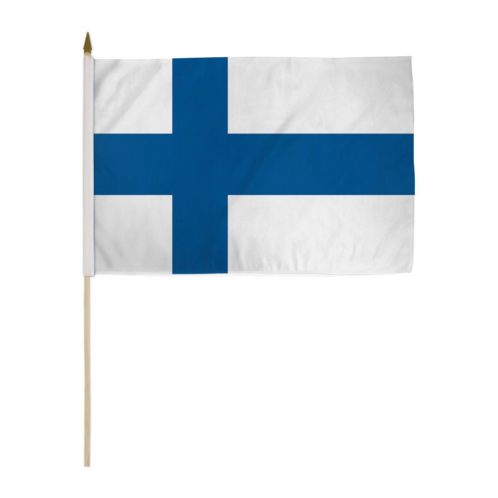 Finland 12x18in Stick Flag - Flags Importer