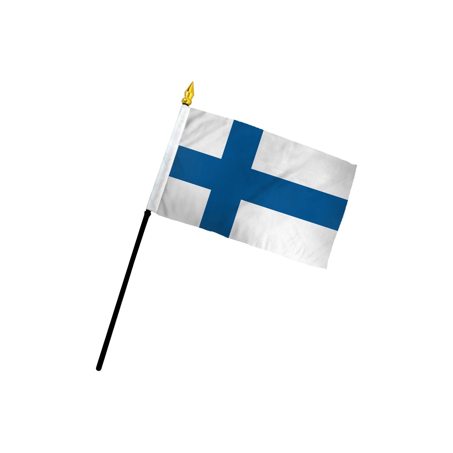 Finland 4x6in Stick Flag - Flags Importer