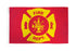 Fire Department (Red & Yellow) Flag 3x5ft Poly - Flags Importer