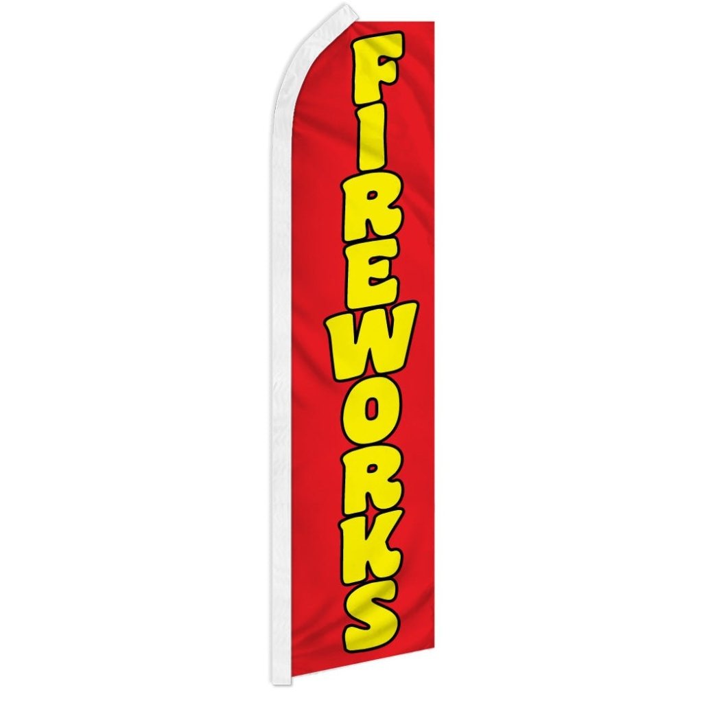 Fireworks (Red) Super Flag - Flags Importer