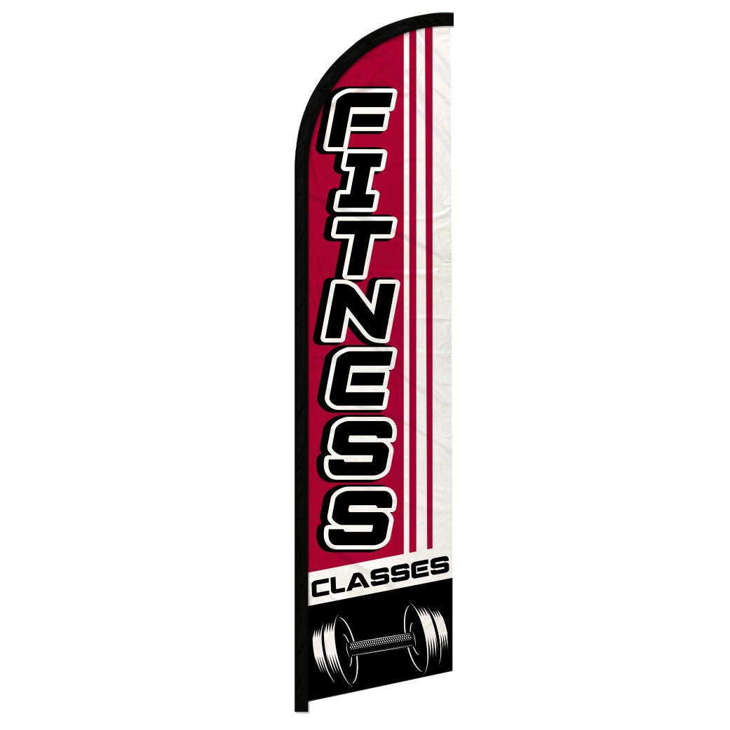 Fitness Classes Windless Banner Flag - Flags Importer