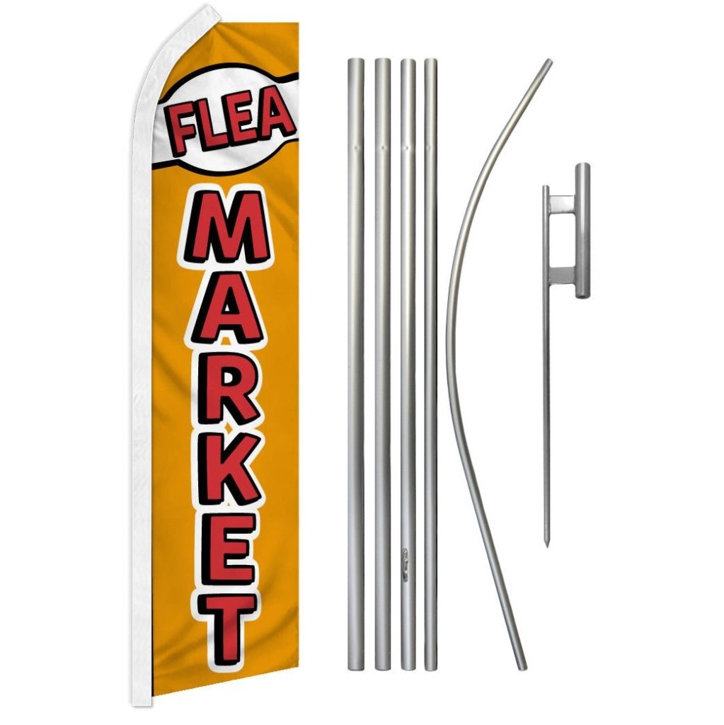 Flea Market Super Flag & Pole Kit - Flags Importer