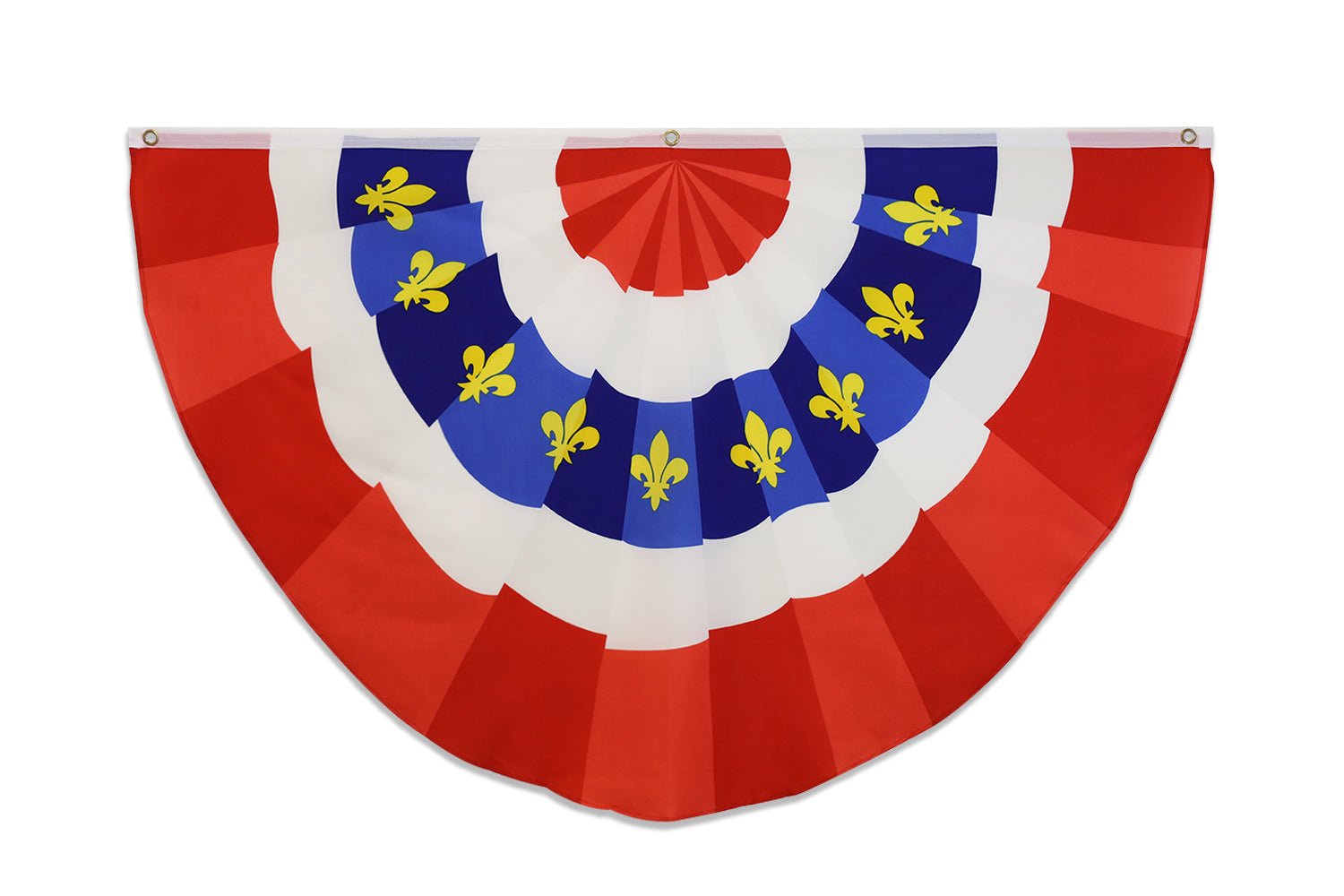 Fleur De Lis Red Bunting Flag 5x3ft Poly - Flags Importer