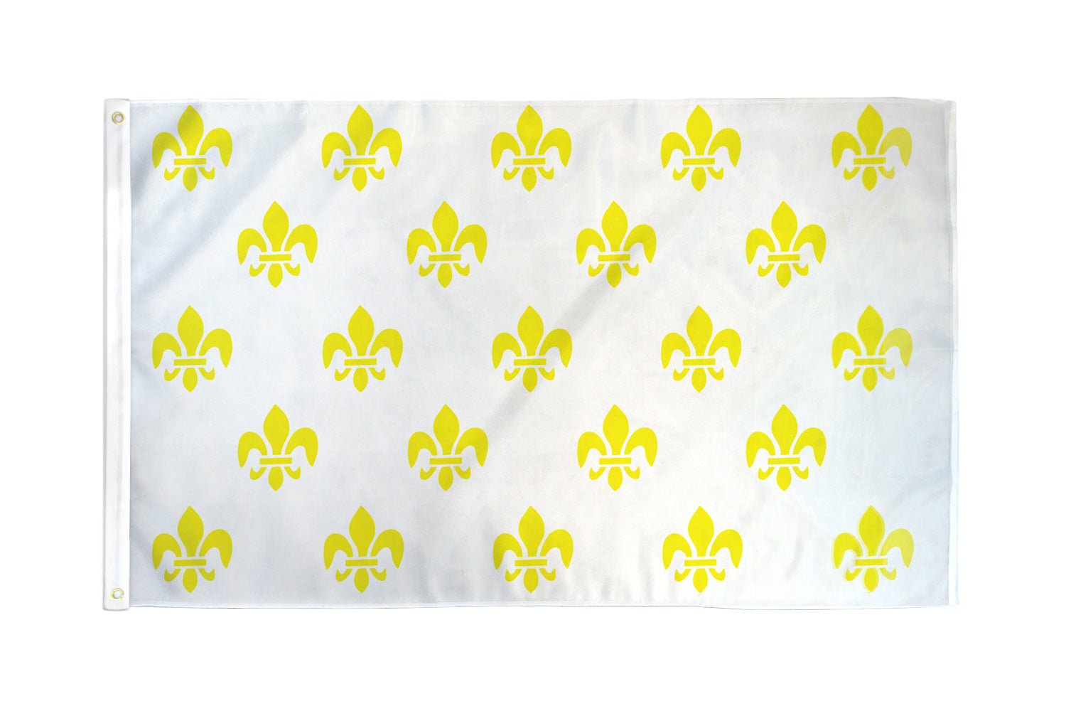 Fleur De Lis (White Multi) Flag 3x5ft Poly - Flags Importer