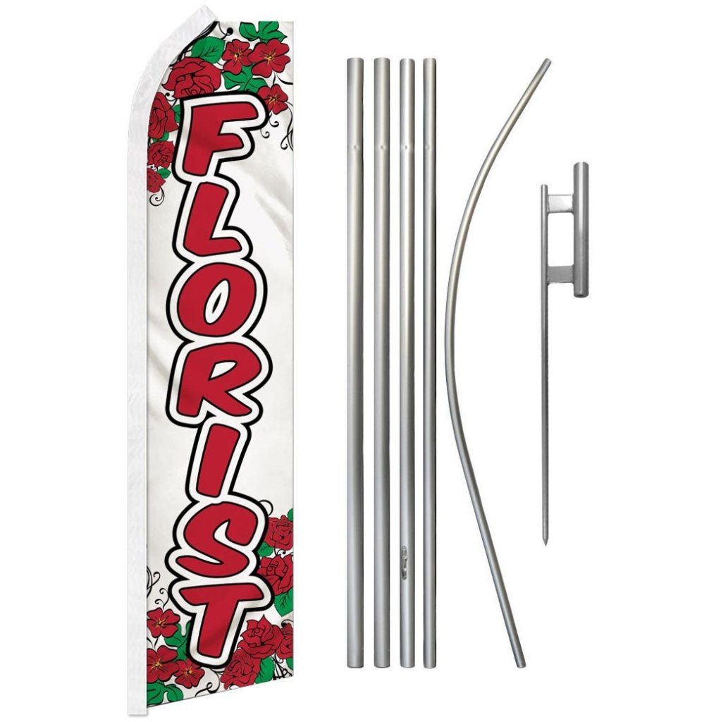 Florist Super Flag & Pole Kit - Flags Importer