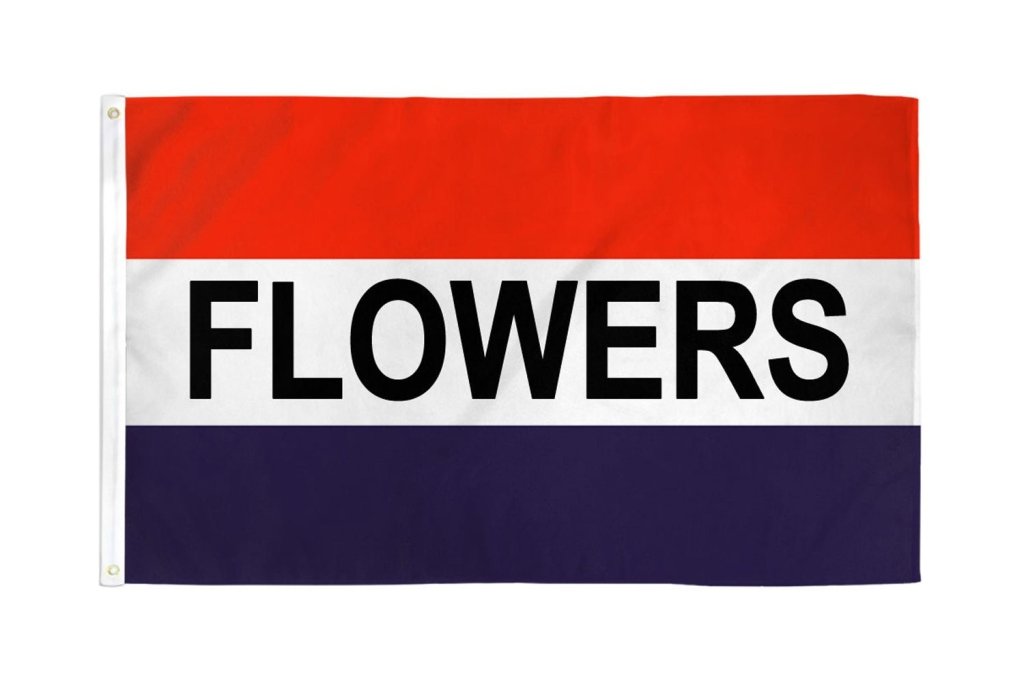 Flowers Flag 3x5ft Poly - Flags Importer