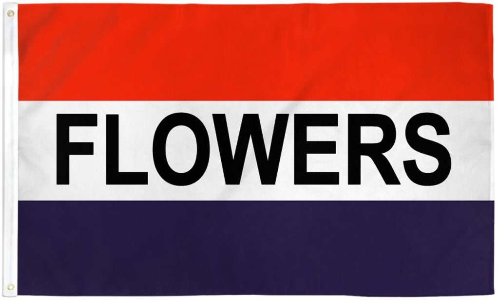 Flowers Flag 3x5ft Poly - Flags Importer