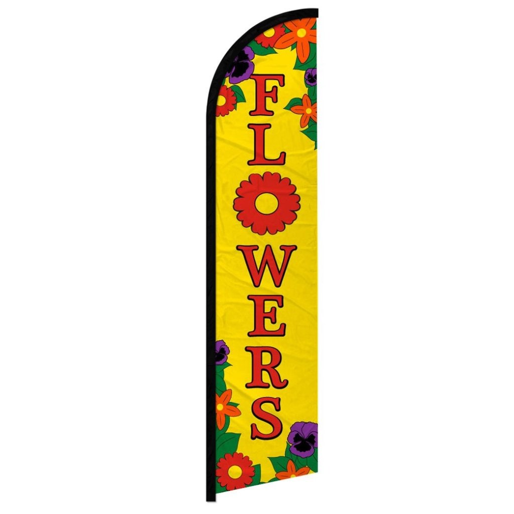 Flowers Windless Banner Flag - Flags Importer