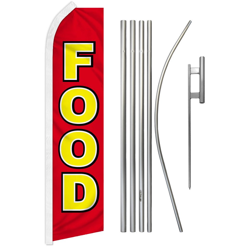 Food Super Flag & Pole Kit - Flags Importer