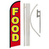 Food Windless Banner Flag & Pole Kit - Flags Importer