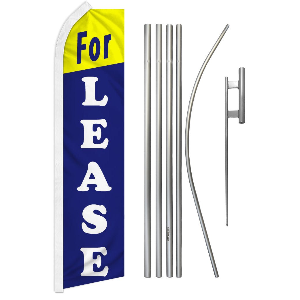 For Lease Super Flag & Pole Kit - Flags Importer