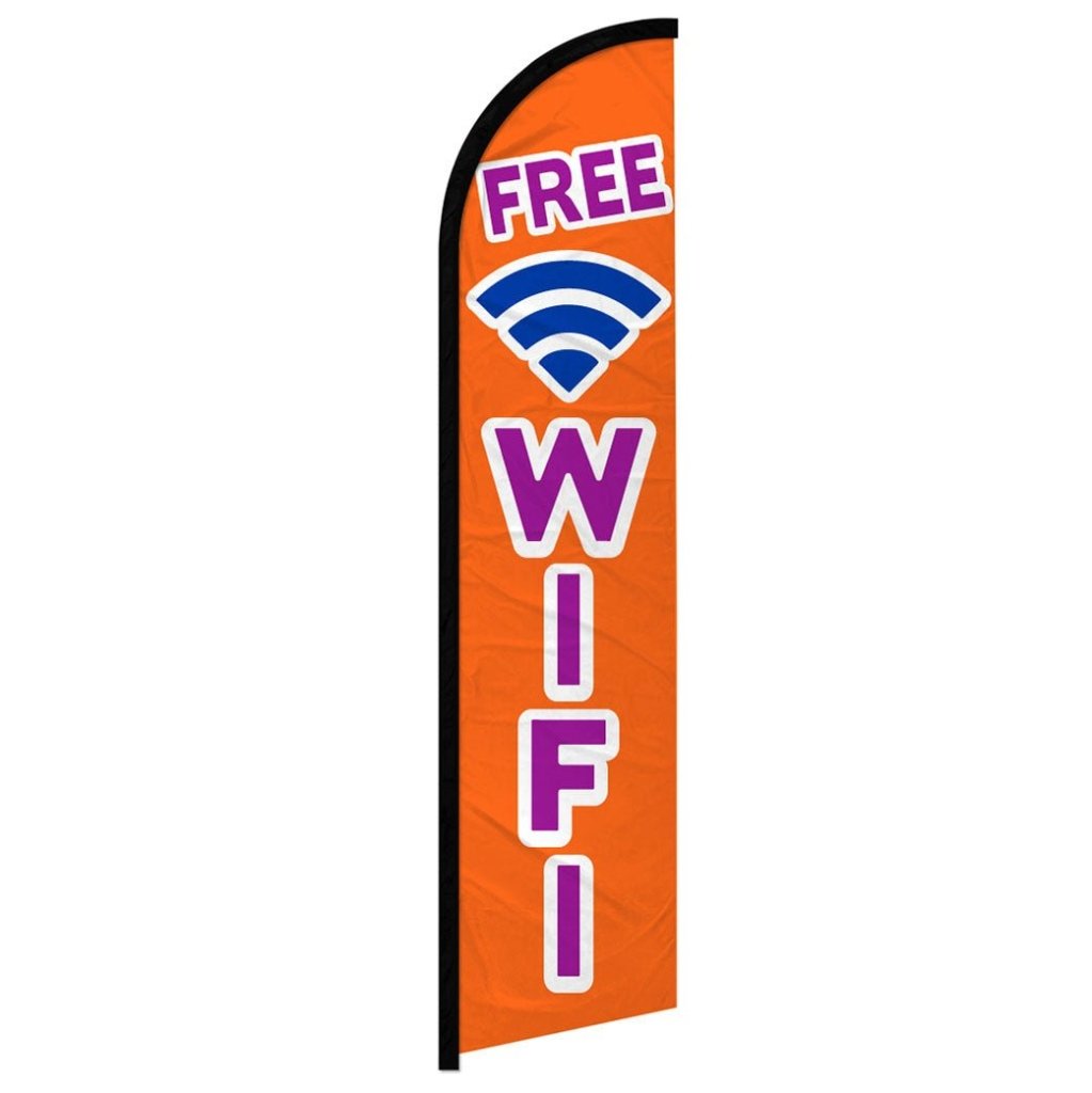 Free Wifi Windless Banner Flag - Flags Importer