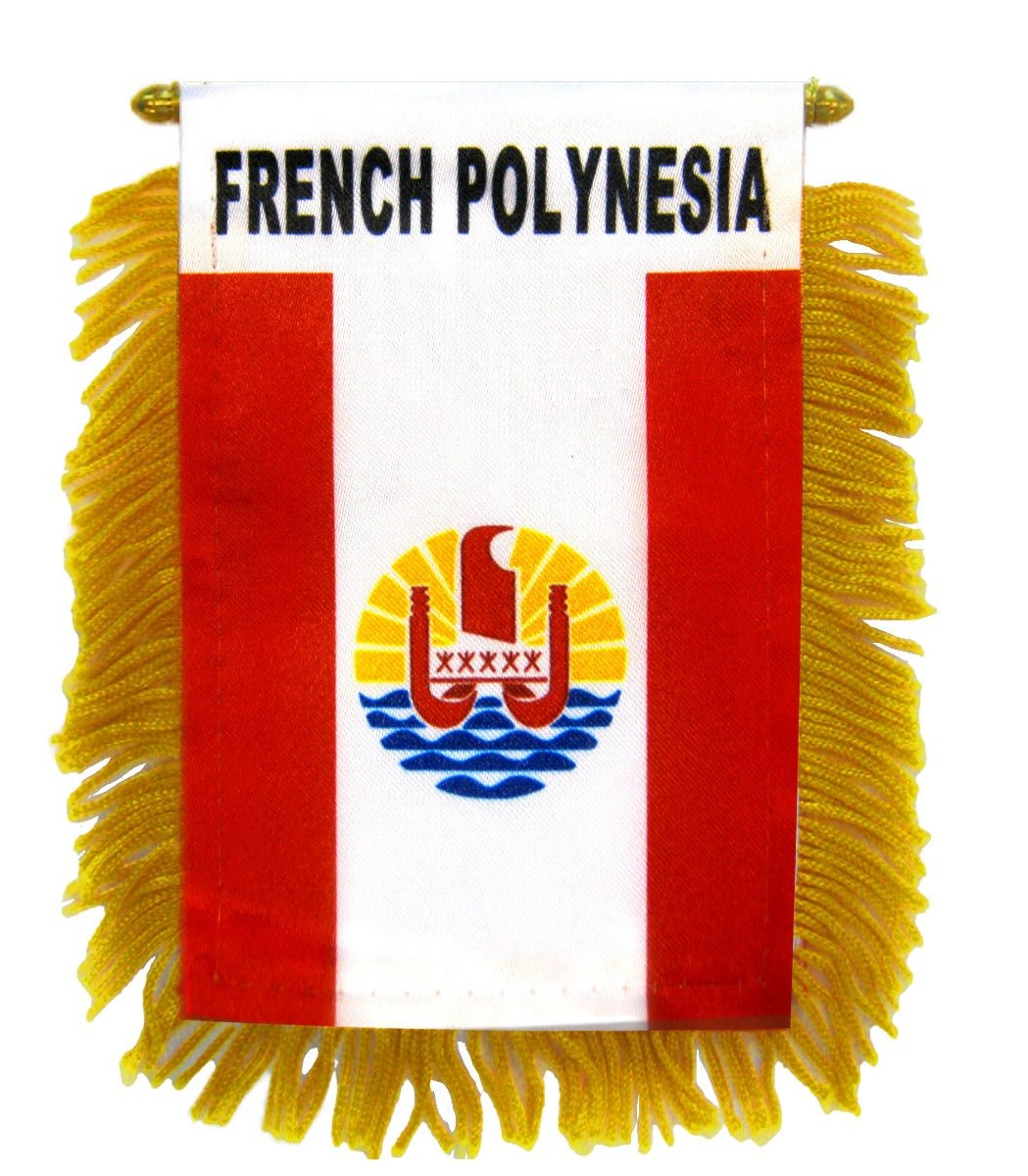 French Polynesian Mini Banner - Flags Importer