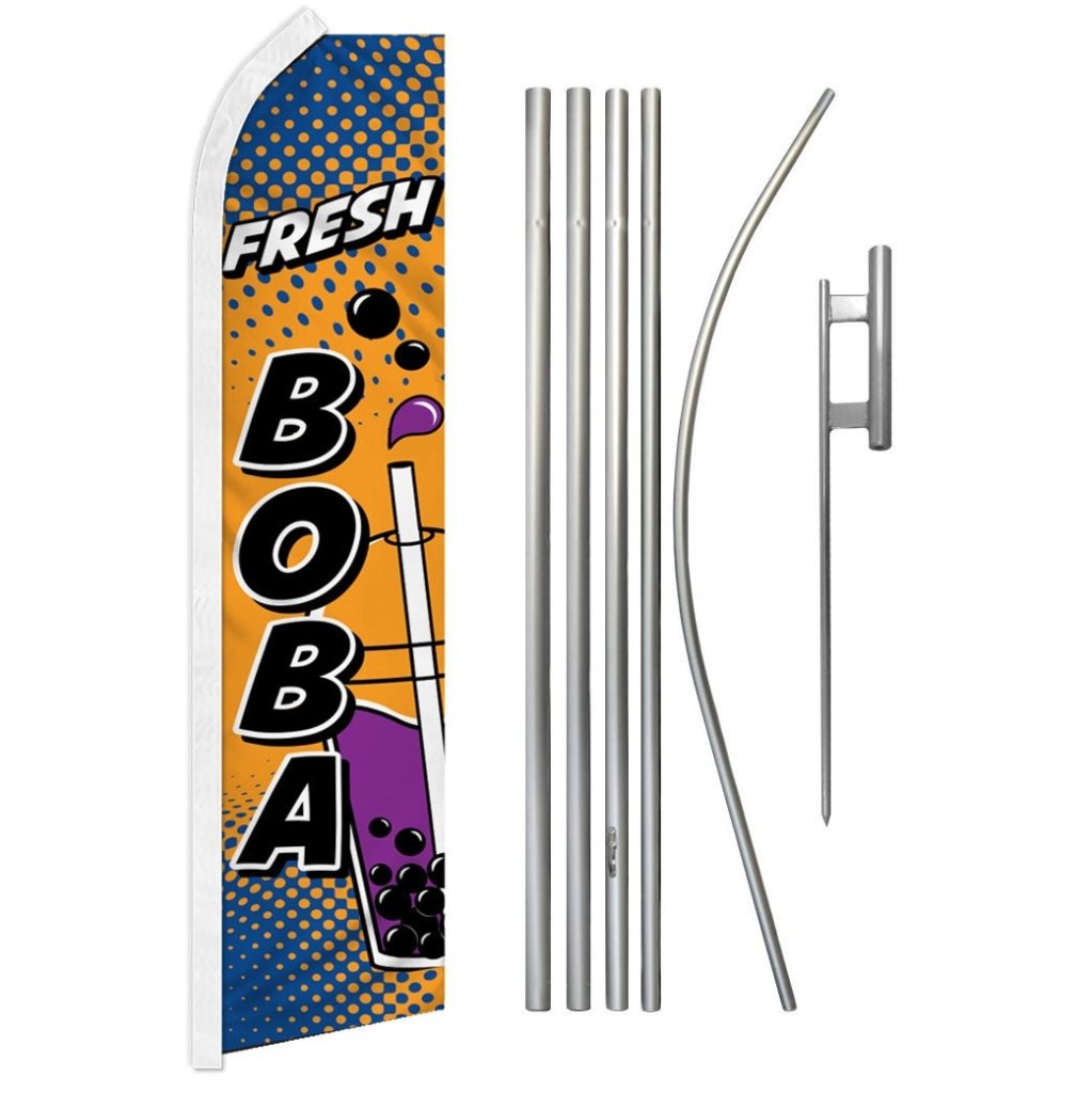 Fresh Boba Super Flag & Pole Kit - Flags Importer