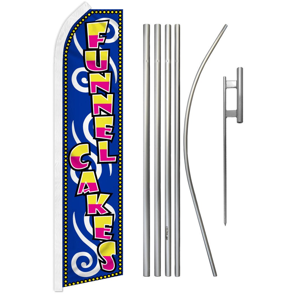 Funnel Cakes Super Flag & Pole Kit - Flags Importer