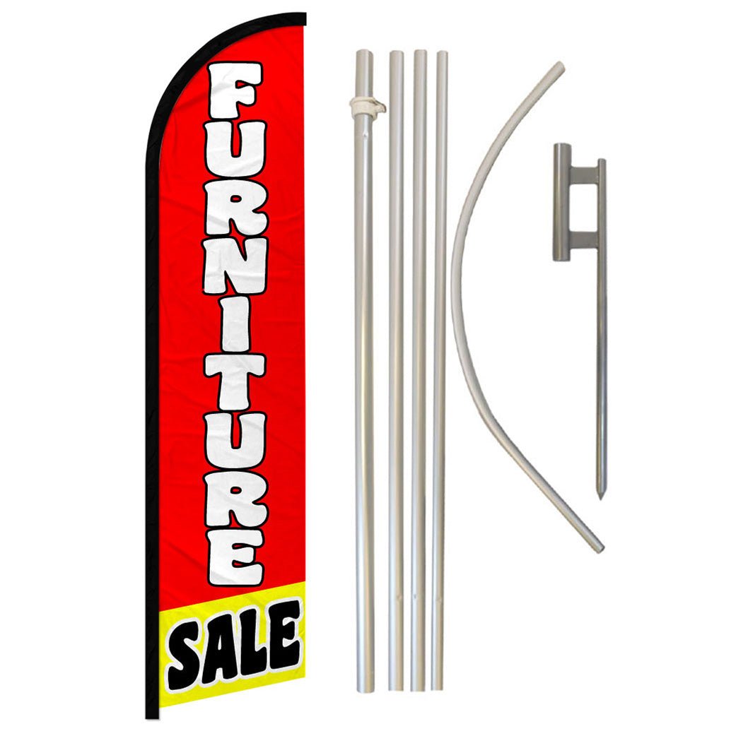 Furniture Sale Windless Banner Flag & Pole Kit - Flags Importer