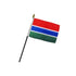 Gambia 4x6in Stick Flag - Flags Importer