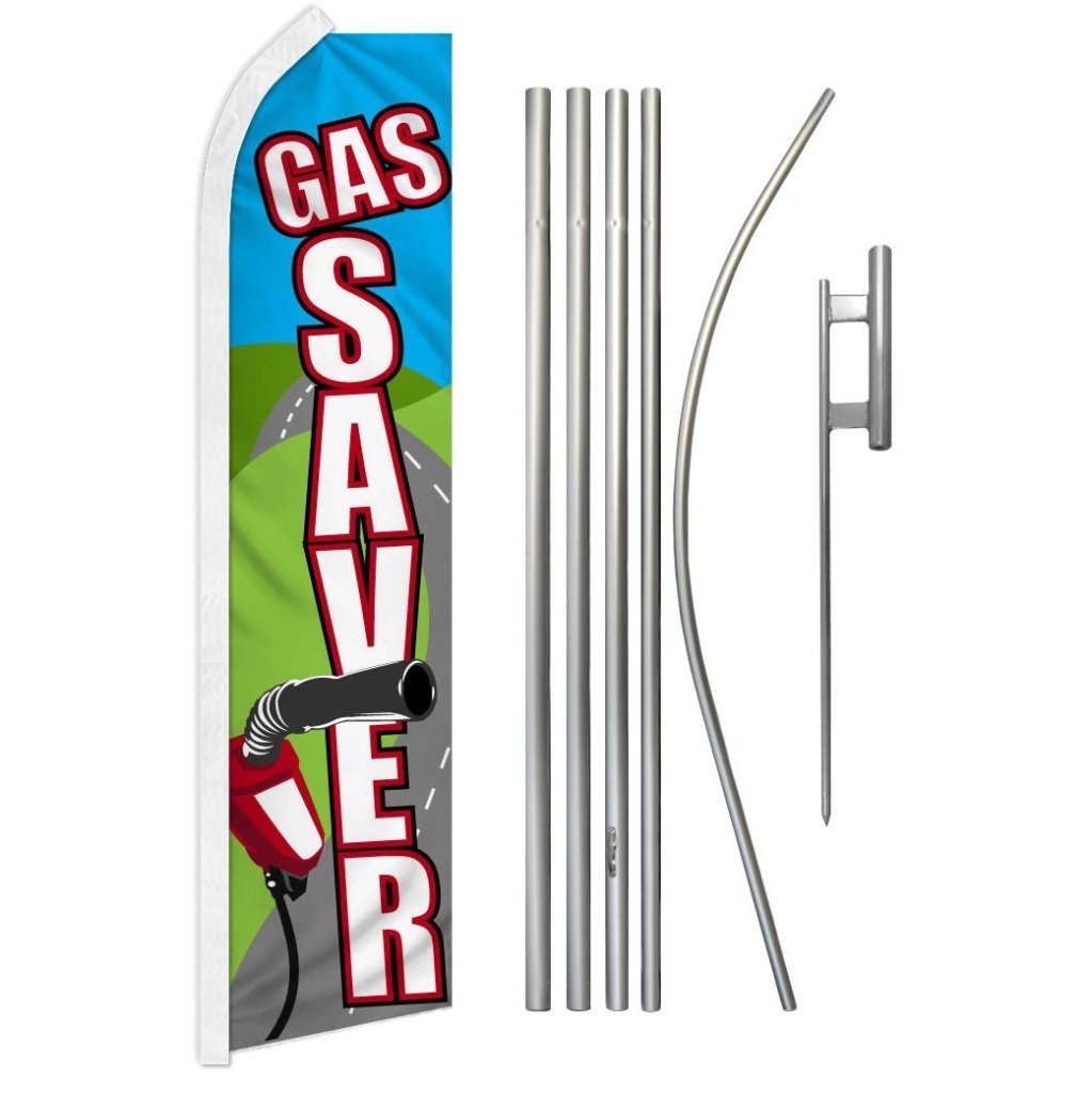 Gas Saver Super Flag & Pole Kit - Flags Importer