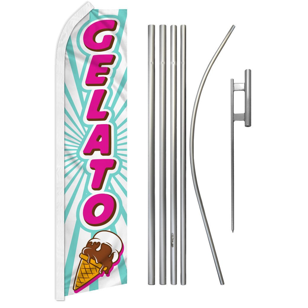 Gelato Super Flag & Pole Kit - Flags Importer